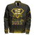 Polynesian Pride Jacket - Personalized Hawaii Class Of Nanakuli Golden Hawks Sleeve Zip Bomber Jacket LT10 Unisex Black - Polynesian Pride
