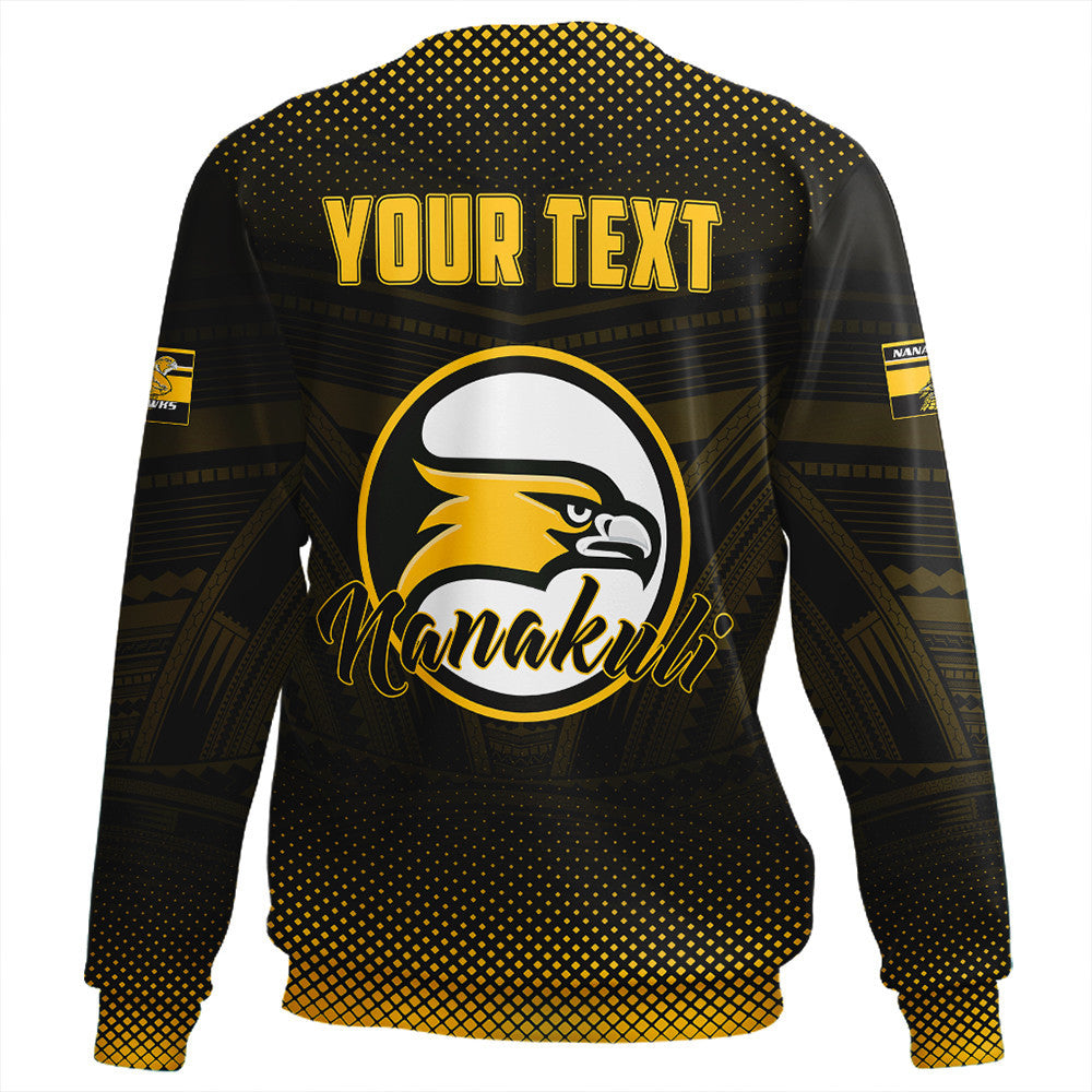 Polynesian Pride Sweatshirt - Personalized Hawaii Class Of Nanakuli Golden Hawks Sweatshirt LT10 - Polynesian Pride