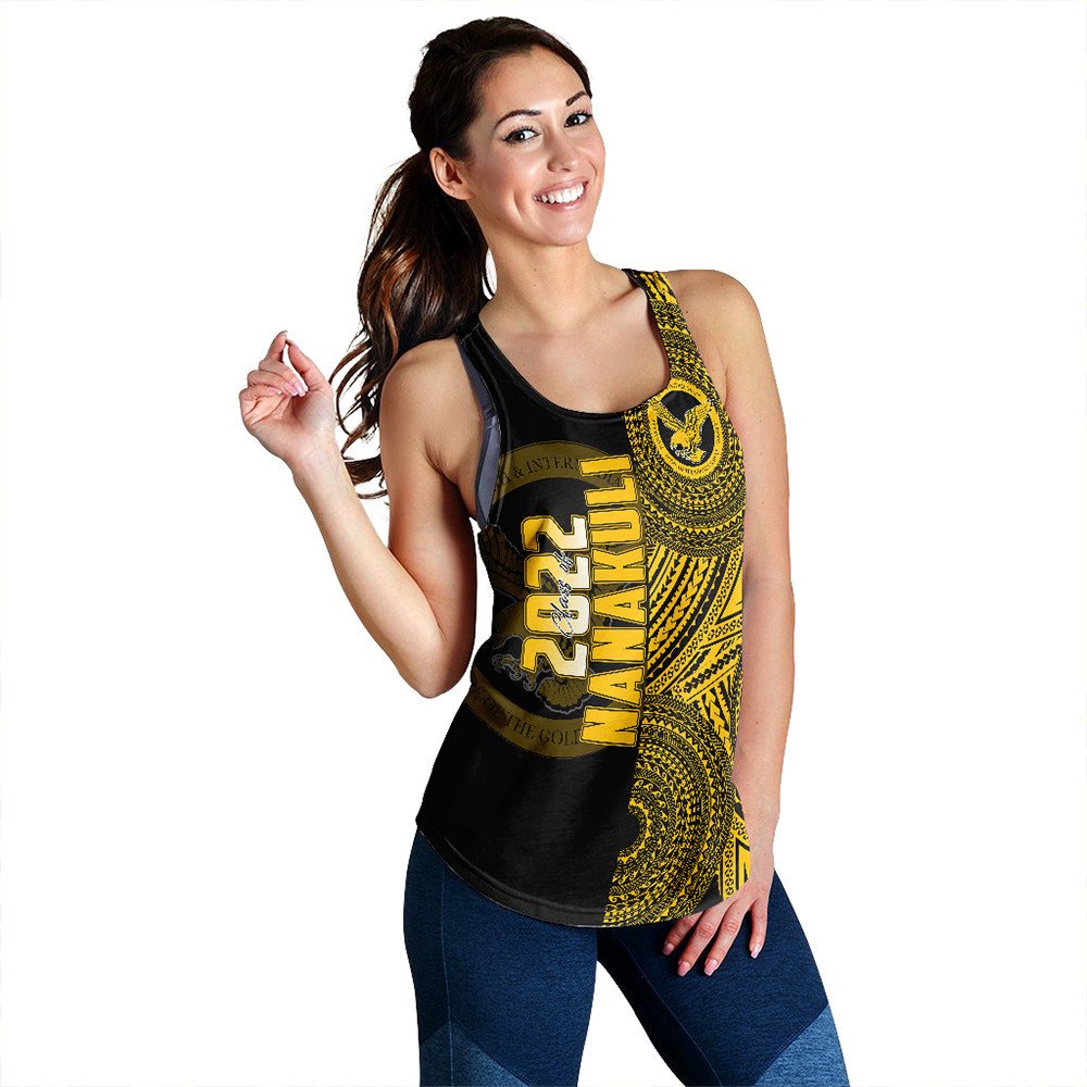 Polynesian Pride Tank Top - Personalized Hawaii Class Of Nanakuli Racerback Tank LT10 Black - Polynesian Pride