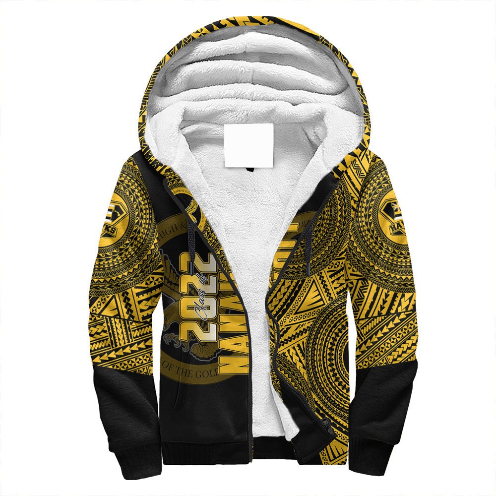 Polynesian Pride Hoodie - Personalized Hawaii Class Of Nanakuli Sherpa Hoodie LT10 Unisex Black - Polynesian Pride
