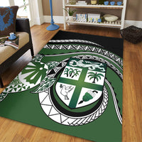 Polynesian Pride Home Set - Fiji Masi Turtle Area Rug LT10 Green - Polynesian Pride