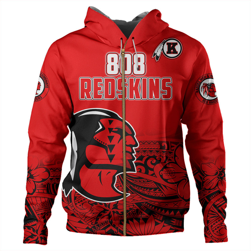 Polynesian Pride Hoodie Personalized 808 Kahuku Zip Hoodie LT10 - Polynesian Pride
