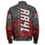 Polynesian Pride Jacket - Red Raider For Life Sleeve Zip Bomber Jacket LT10 - Polynesian Pride