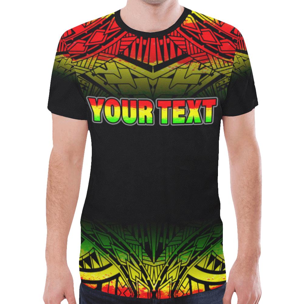 Polynesian Custom T Shirt Polynesian Turtle Tattoo Fog Reggae - Polynesian Pride