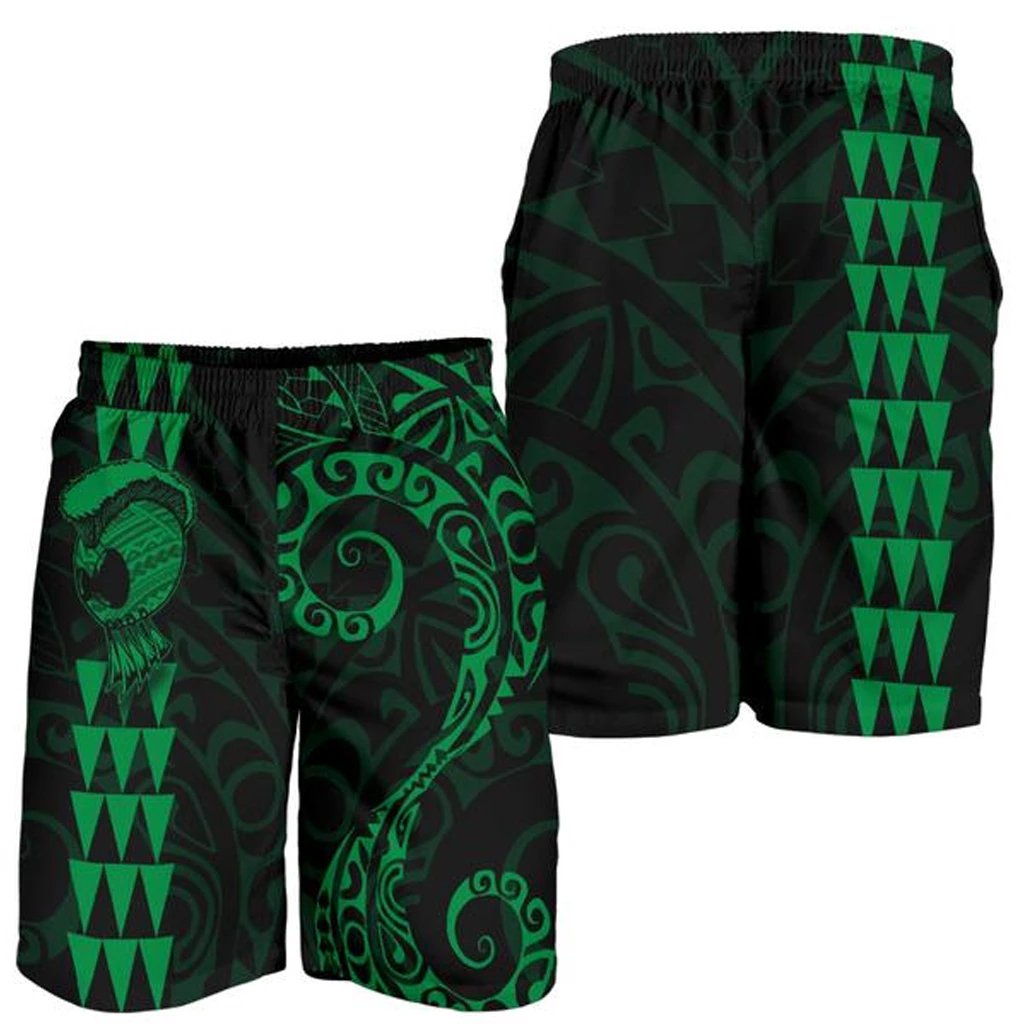 Hawaii Warrior Men's Shorts Green Green - Polynesian Pride