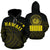 Hawaii Polynesia Hoodie Yellow Tatau Style Unisex Black - Polynesian Pride
