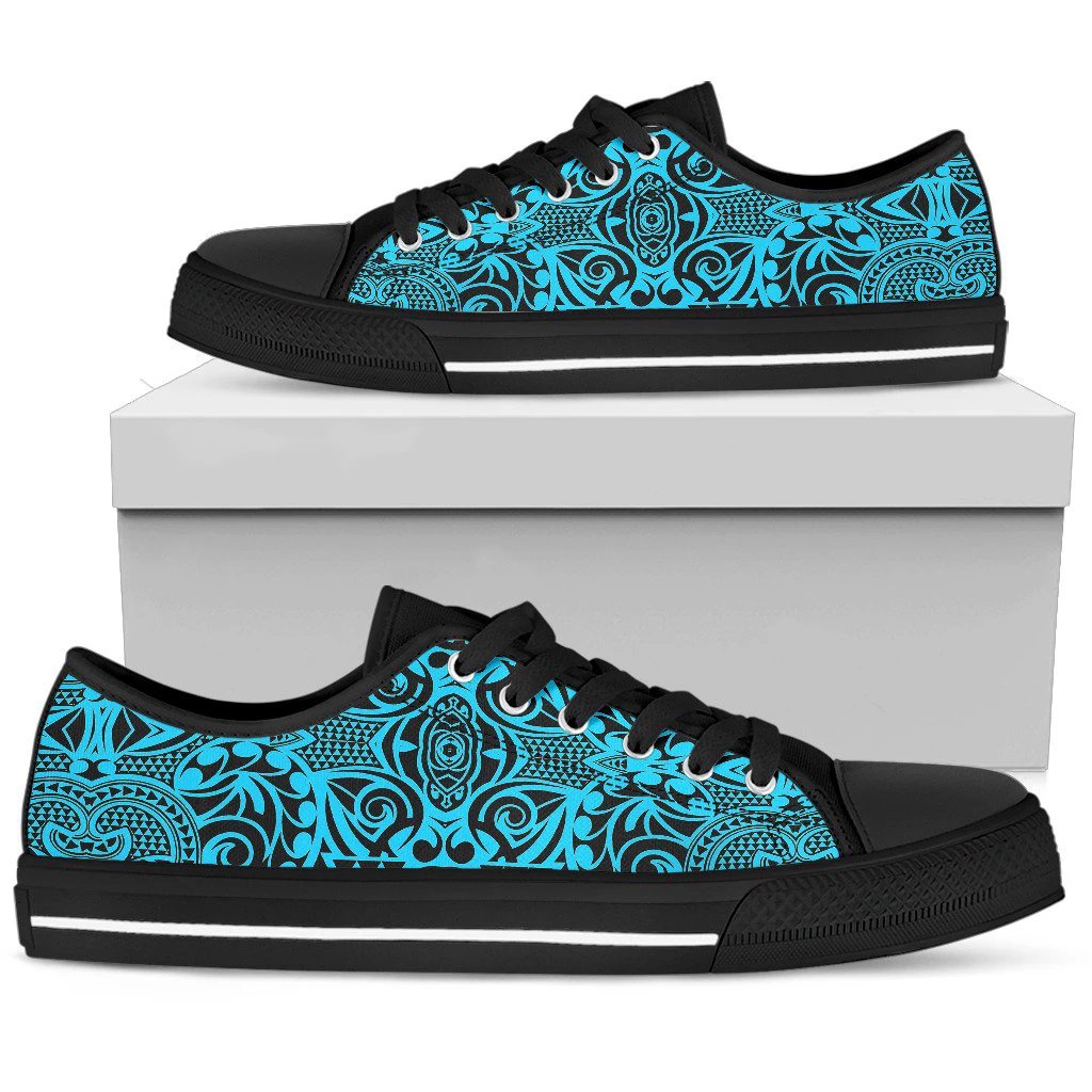 Polynesian Low Top Shoe Grown Blue White - Polynesian Pride