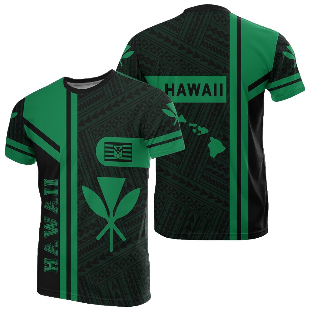 Kanaka Polynesian T Shirt Green Morale Style Unisex Green - Polynesian Pride