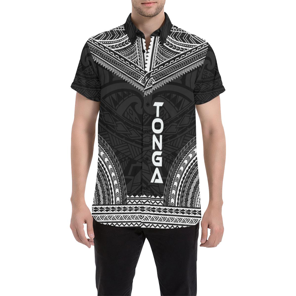 Tonga Polynesian Chief Shirt - Black Version - Polynesian Pride