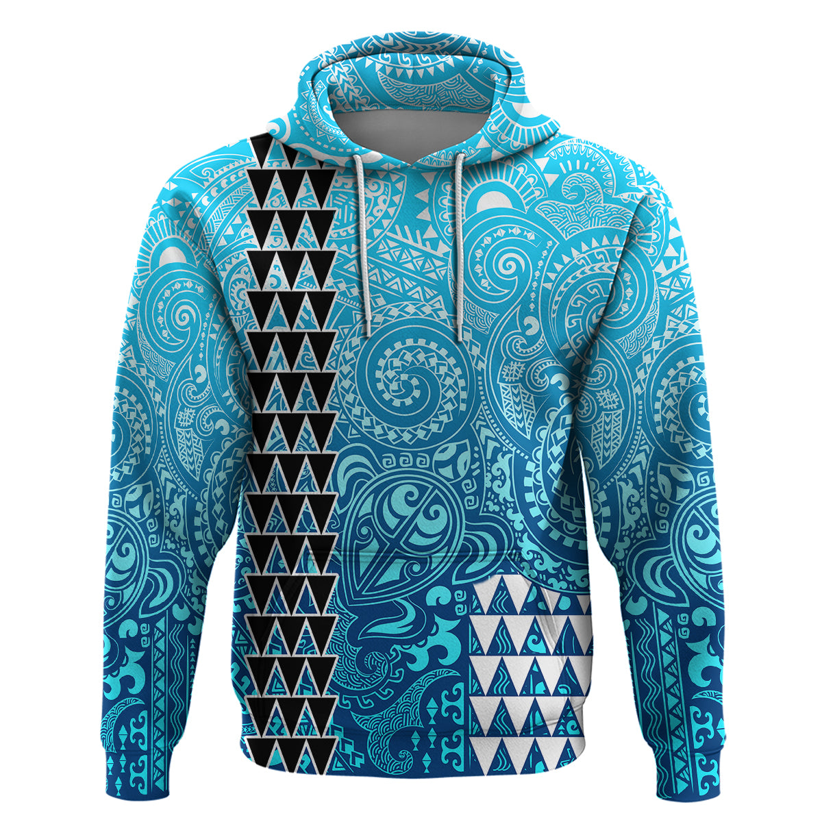 Hawaii Tribal Kakau Hoodie LT9 - Polynesian Pride