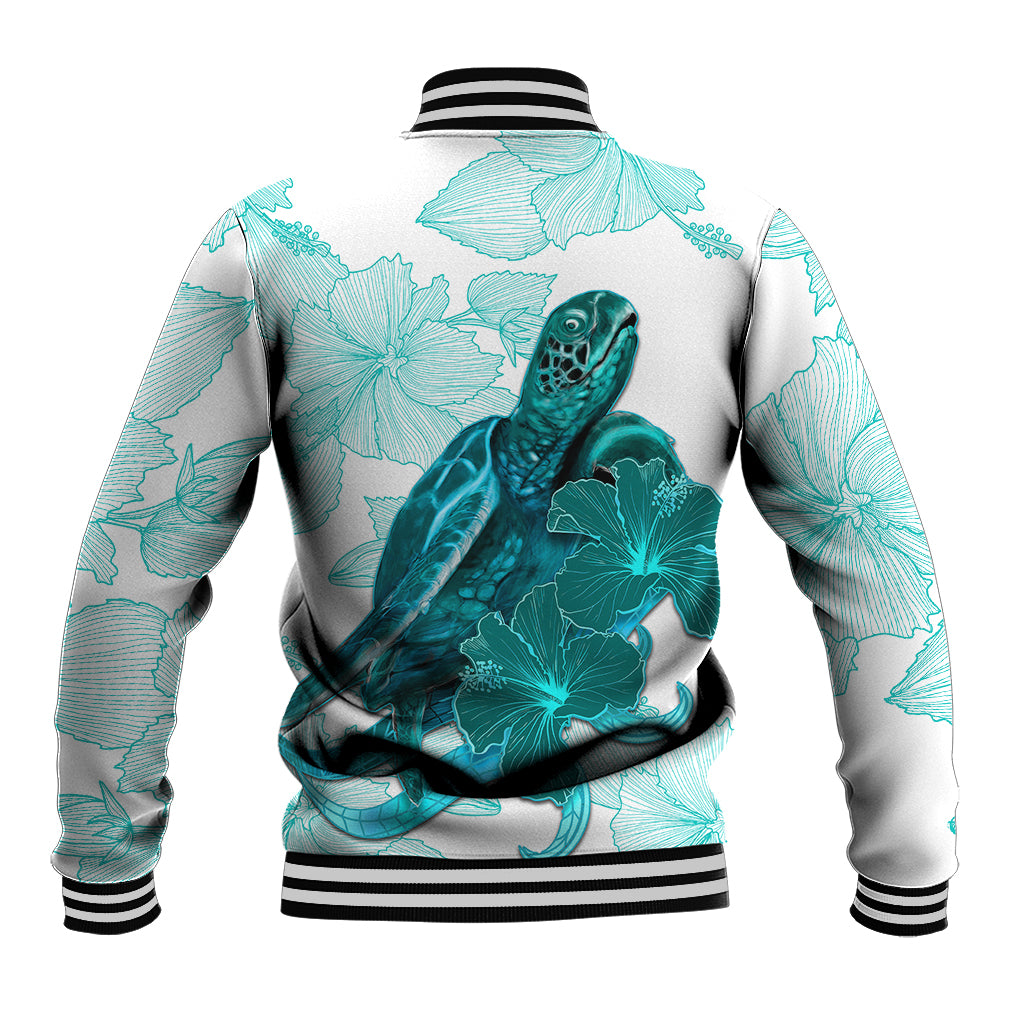 Palau Coat Of Arms With Polynesian Turtle Hibiscus Baseball Jacket LT14 - Polynesian Pride