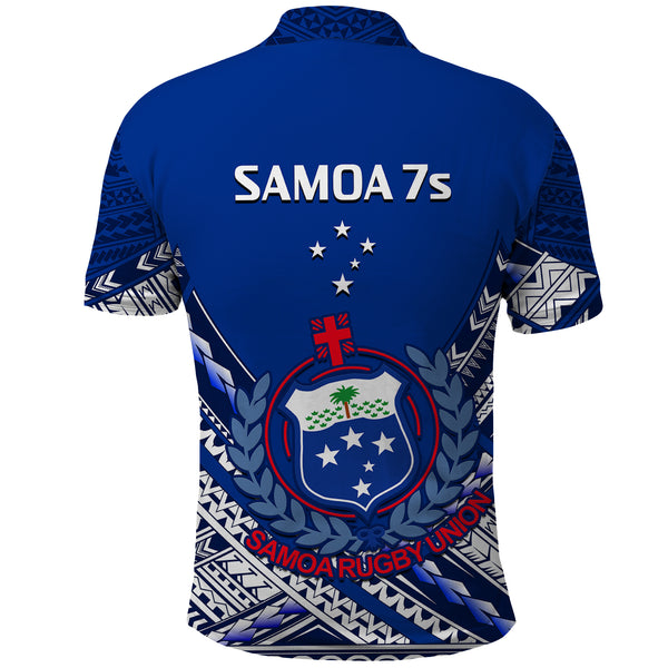 (Custom Text And Number) Samoa Rugby Wearable Blanket Hoodie Manu Samoa 7s Ginger Blue Polynesian LT14 main image 0
