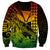 Kakau Polynesian Tribal Hawaiian Turtle with Kanaka Maoli Reggae Sweatshirt LT9 - Polynesian Pride