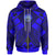 FSM Zip up Hoodie Blue Seal with Polynesian Tattoo Unisex Blue - Polynesian Pride