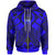 Pohnpei Zip up Hoodie Blue Seal with Polynesian Tattoo Unisex Blue - Polynesian Pride