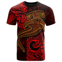 Polynesian T Shirt Red Shark Polynesian Tattoo Unisex Red - Polynesian Pride