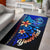 Guam Custom Personalised Area Rug - Vintage Tribal Mountain Rug Blue - Polynesian Pride
