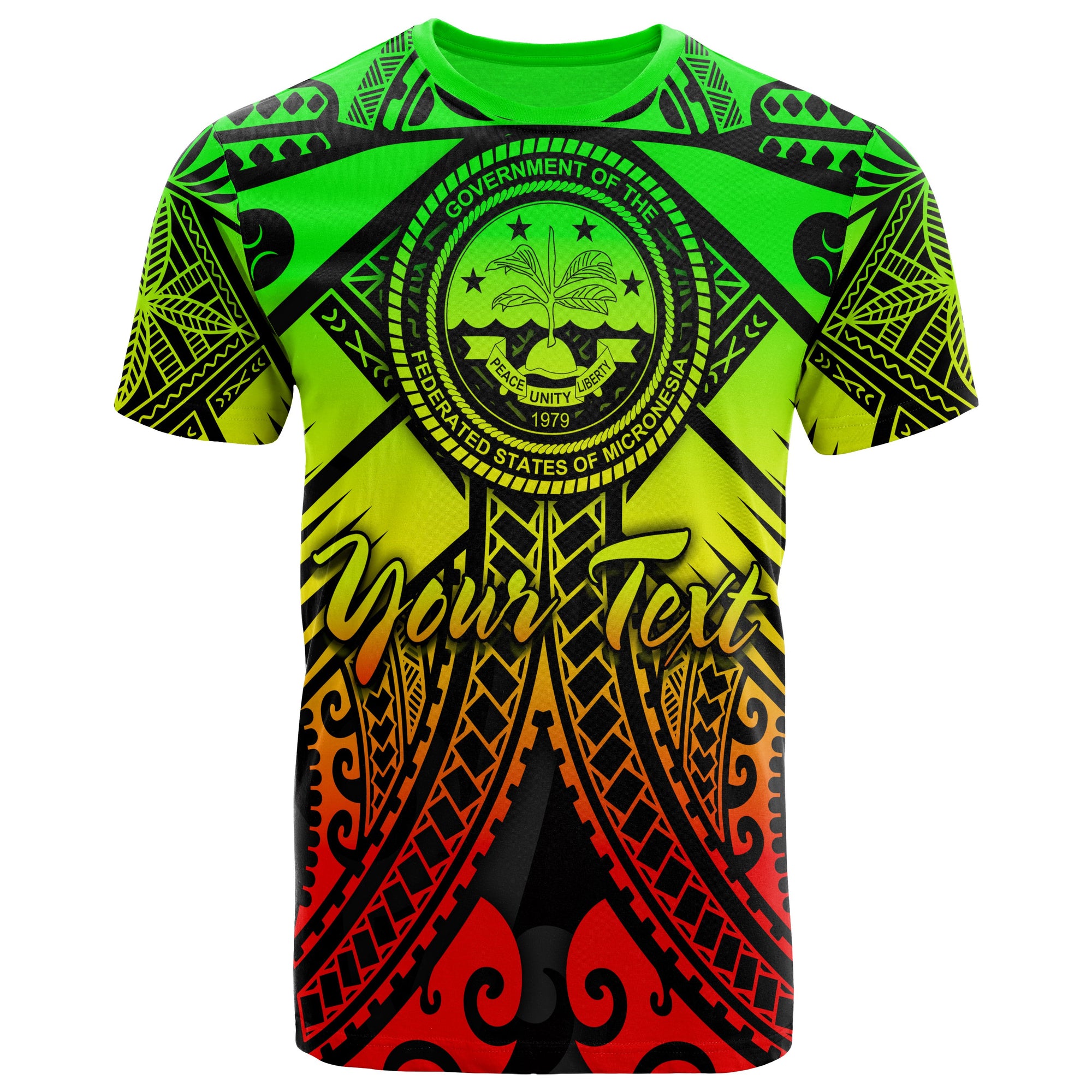 FsmCustom T Shirt Reggae Seal with Polynesian Tattoo Unisex Reggae - Polynesian Pride