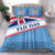 Fiji Day Bedding Set - Tapa Pattern With Flag - LT12 Blue - Polynesian Pride