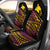 Papua New Guinea Car Seat Cover - Special Polynesian Ornaments Universal Fit Black - Polynesian Pride