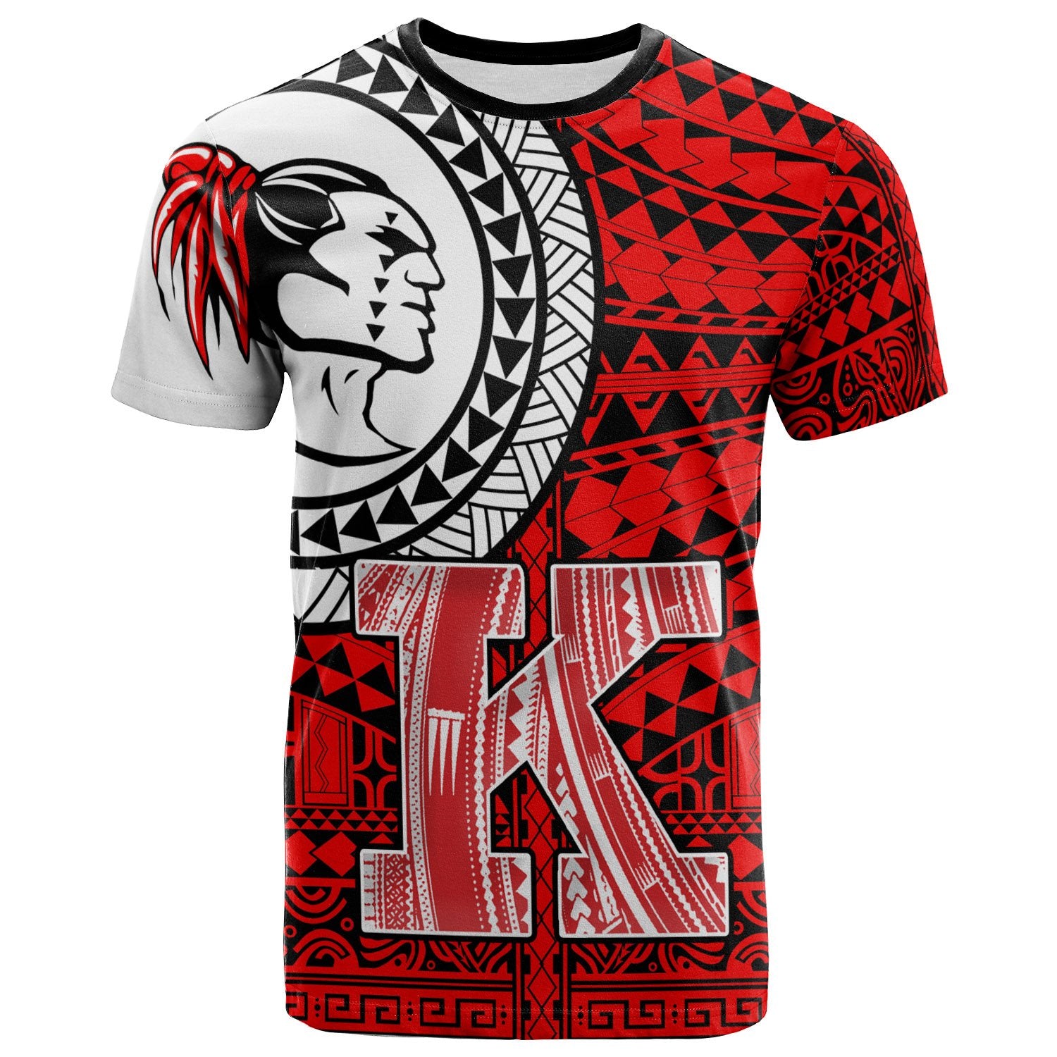 Hawaii Polynesian T Shirt Kahuku High School Unisex RED - Polynesian Pride