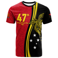 Papua New Guinea Independence Anniversary Polynesian Tribal T Shirt LT12 Unisex Black - Polynesian Pride