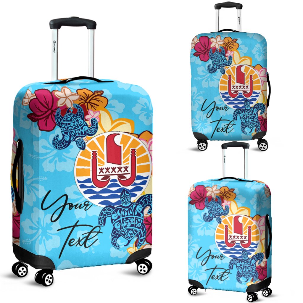 French Polynesia Custom Personalised Luggage Covers - Tropical Style Black - Polynesian Pride