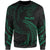 Palau Polynesian Sweater - Green Tribal Wave Unisex Green - Polynesian Pride