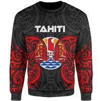 Tahiti Polynesian Sweater - Spirit Style Unisex Black - Polynesian Pride