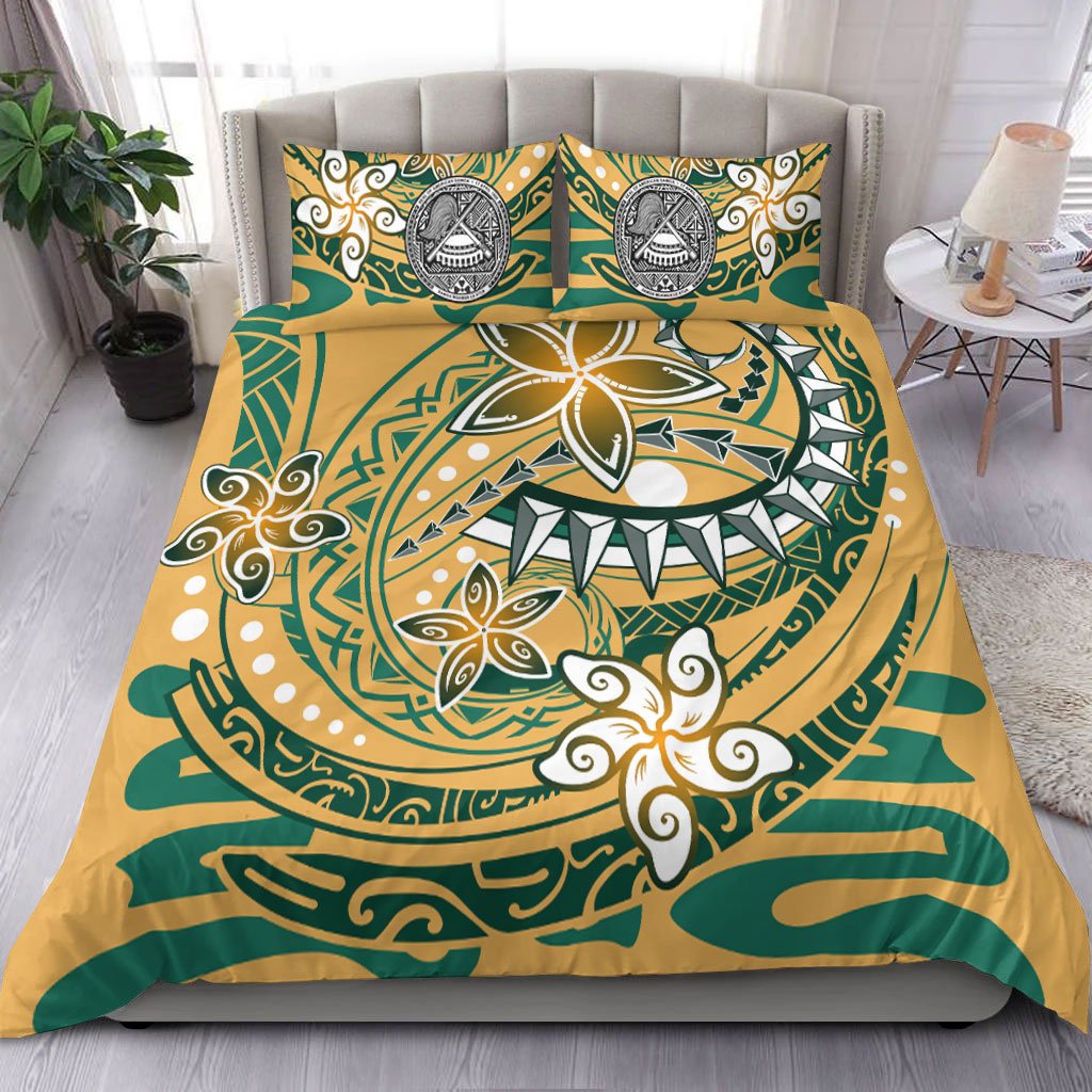 American Samoa Bedding Set - Spring Style Yellow - Polynesian Pride