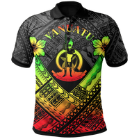 Vanuatu Polynesian Polo Shirt Vanuatu Reggae Seal Camisole Hibiscus Style Unisex Reggae - Polynesian Pride