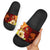 Tonga Slide Sandals - Tribal Tuna Fish Black - Polynesian Pride