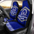 Tonga Tupou College Toloa Car Seat Covers - Ngatu Pattern - LT12 One Size Blue - Polynesian Pride