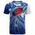 Samoa T Shirt Samoan Rugby Tribal Patterns Unisex Blue - Polynesian Pride