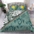 Papua Polynesian Bedding Set - Leaves And Turtles Green - Polynesian Pride