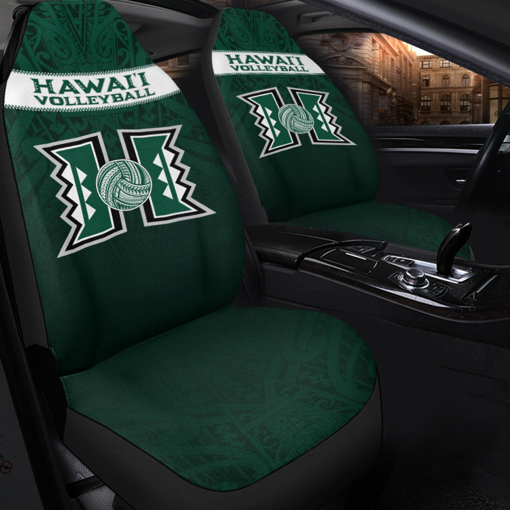 Hawaii Volleyball Green Warrior Car Seat Covers - LT2 - Polynesian Pride
