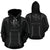 Hawaii Kanaka Polynesian Hoodie Grey Unisex Black - Polynesian Pride
