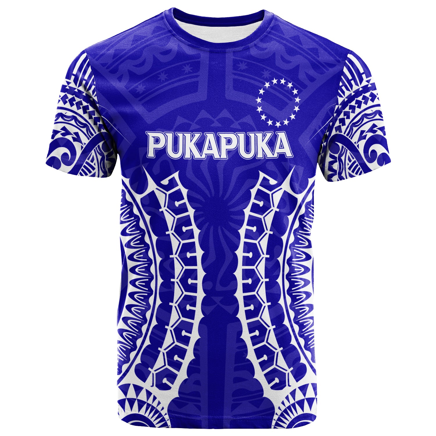 (Custom Personalised) Cook Islands Pukapuka T-Shirt - Tribal Pattern