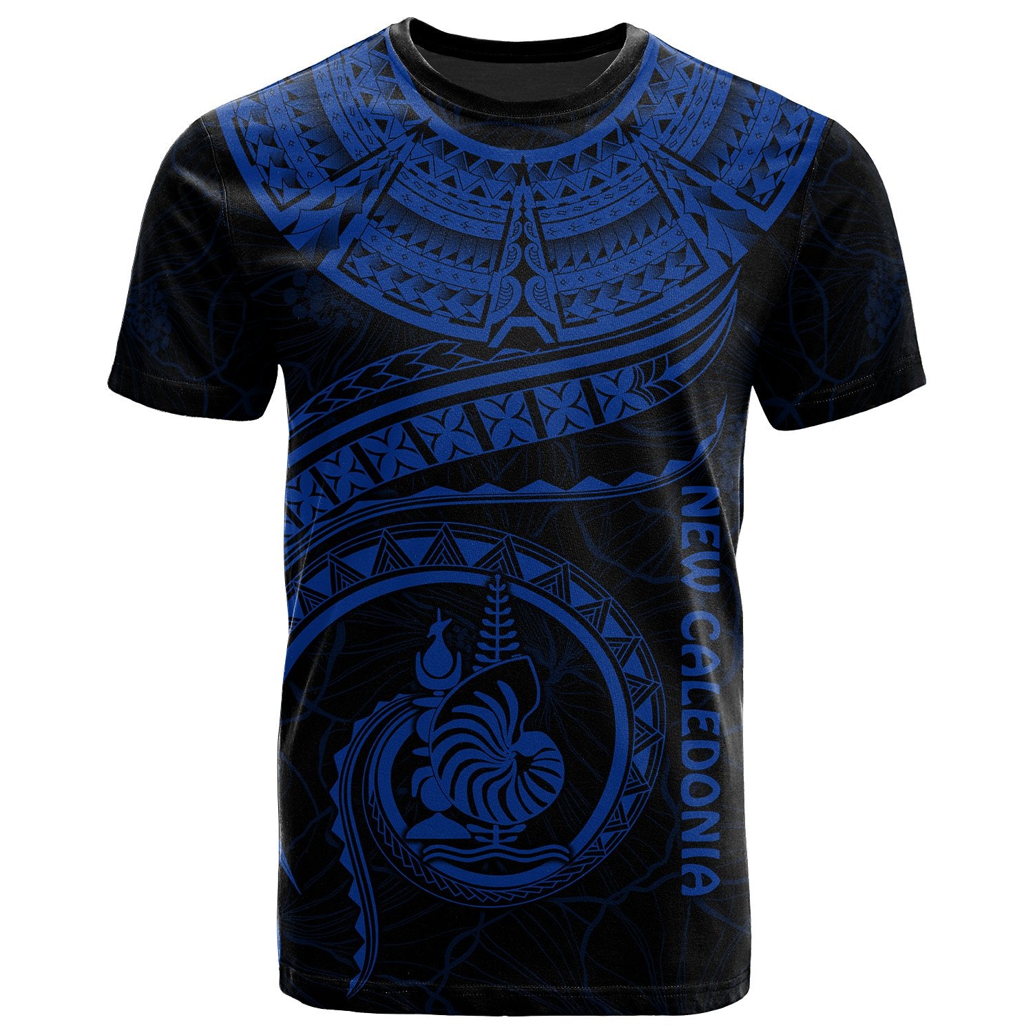 New Caledonia Polynesian T Shirt New Caledonia Waves (Blue) Unisex Blue - Polynesian Pride