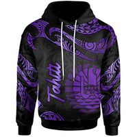 Tahiti Hoodie Polynesian Tattoo Purple Version Unisex Purple - Polynesian Pride