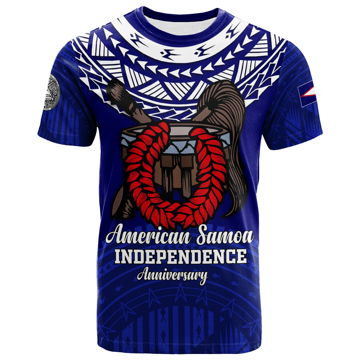 American Samoa Independence Anniversary Pride T Shirt LT12 Unisex Blue - Polynesian Pride
