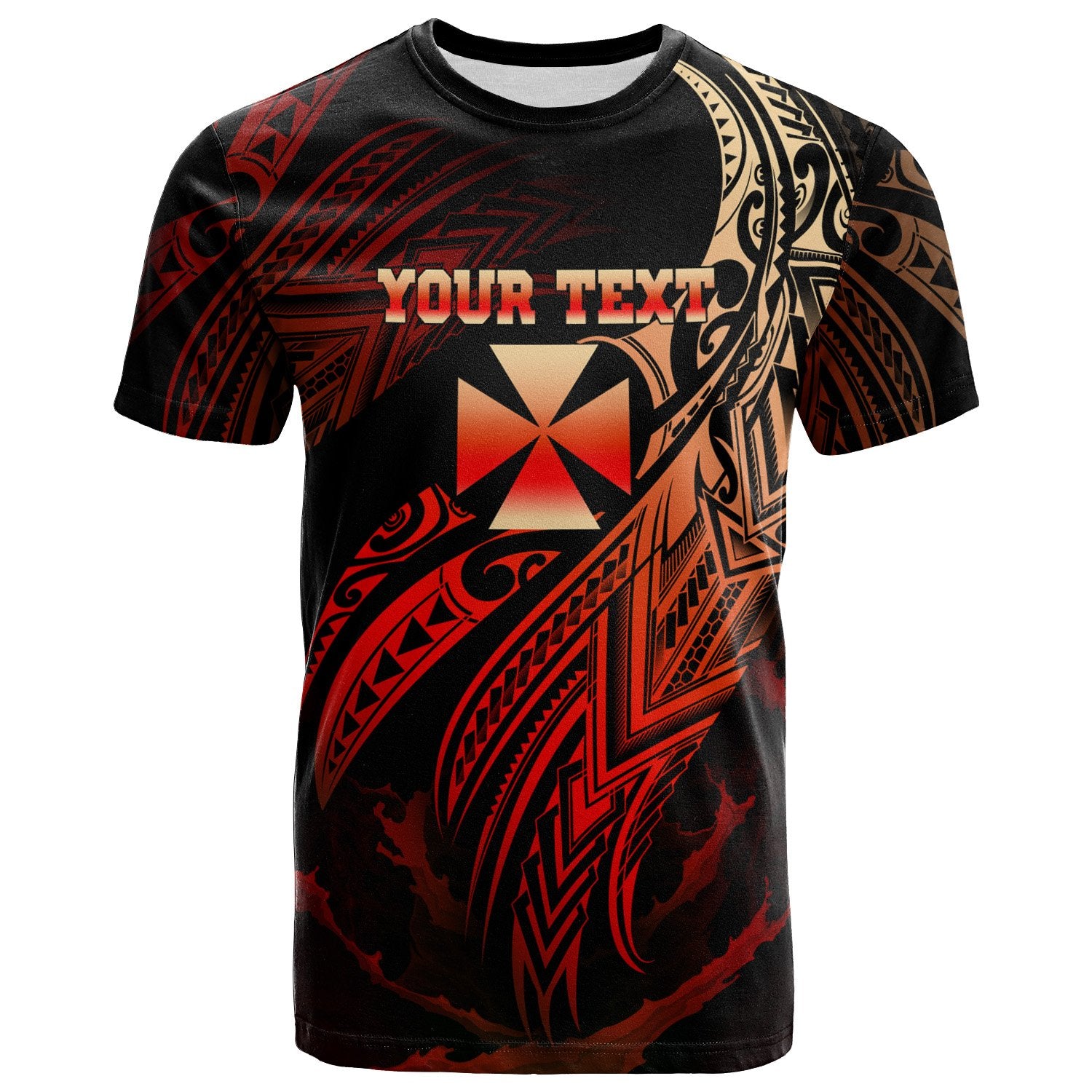 Wallis and Futuna Polynesian Custom T Shirt Wallis and Futuna Legend Red Version Unisex Red - Polynesian Pride