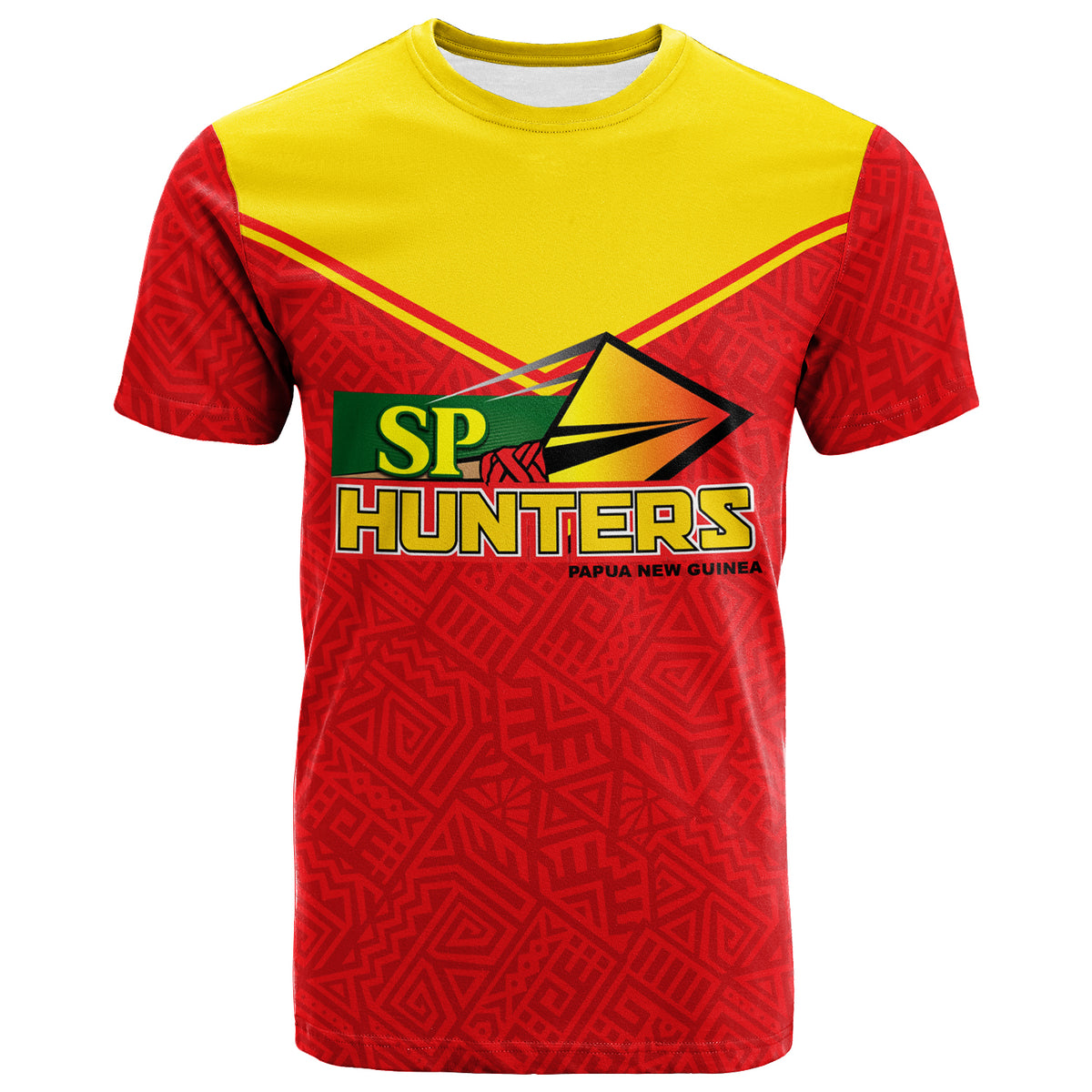 Custom Papua New Guinea SP Hunters Pride T Shirt LT12 Unisex Red - Polynesian Pride