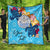 Marshall Islands Custom Personalised Premium Quilt - Tropical Style Blue - Polynesian Pride