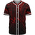 Yap State Baseball Shirt - Red Color Cross Style Unisex Black - Polynesian Pride