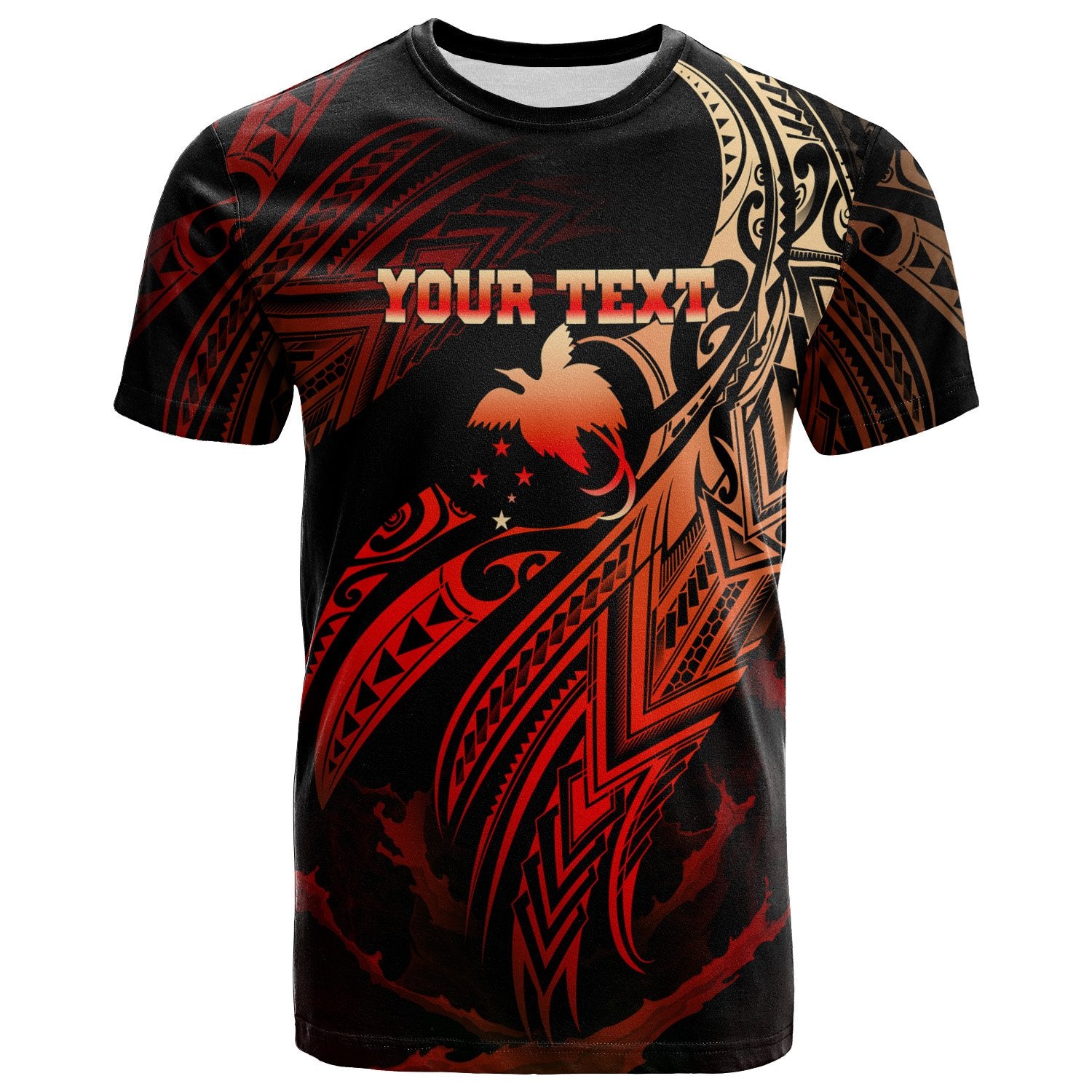 Papua New Guinea Polynesian Custom T Shirt Papua New Guinea Legend Red Version Unisex Red - Polynesian Pride