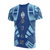 Guam T Shirt Guam Coat of Arms Polynesian Tattoo Blue Style Unisex Art - Polynesian Pride
