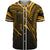 Federated States of Micronesia Baseball Shirt - Gold Color Cross Style Unisex Black - Polynesian Pride