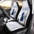 Guam Car Seat Covers - Chamorro Heritage Ver 2 Universal Fit White Blue - Polynesian Pride