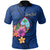 Guam Polynesian Custom Polo Shirt Floral With Seal Blue Unisex Blue - Polynesian Pride